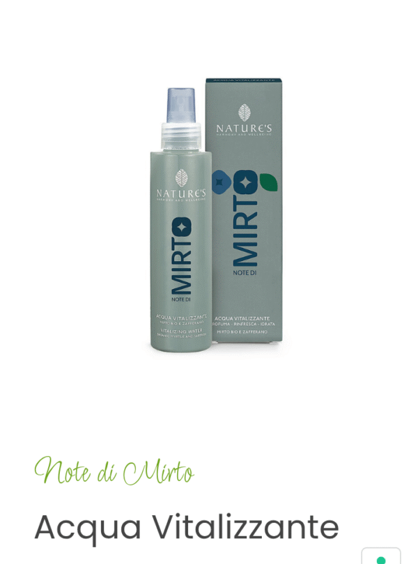 Acqua Vitalizzante Profumata note di MIRTO