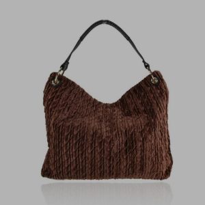 Borsa a spalla in velluto