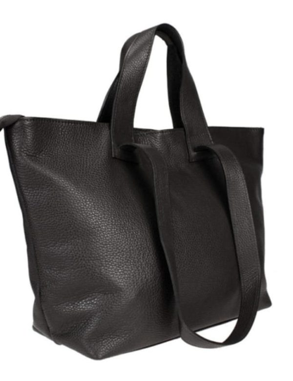 Borsa a mano e a spalla vera pelle - immagine 2
