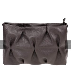 Pochette vera pelle con tracolla removibile