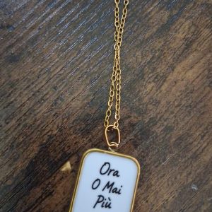 Collana Donna ciondolo "Ora o mai più"