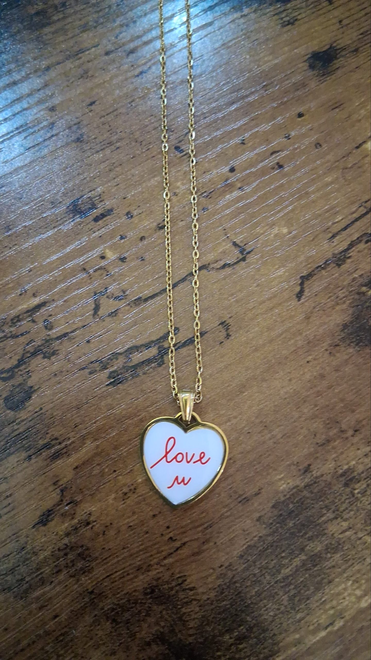 Collana Donna ciondolo "love u"