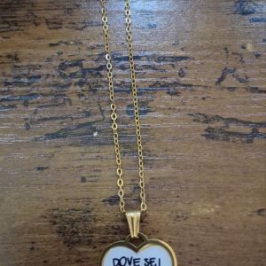 Collana Donna ciondolo "Dove sei tu, quella è casa"
